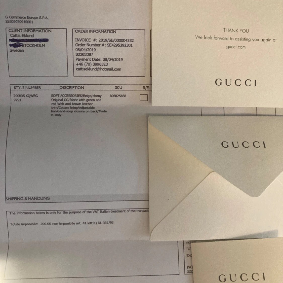 Äkta gucci keps beige - 92