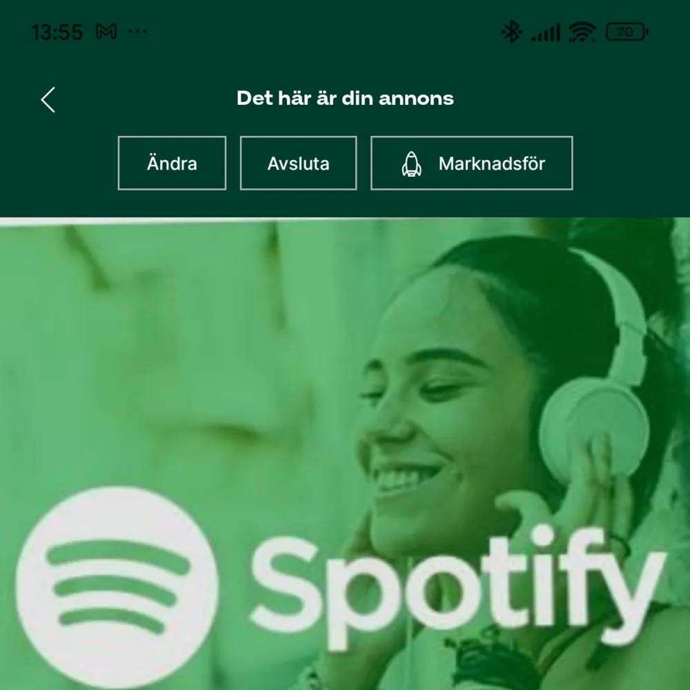 Spotify Premium presentkort 12mänader ???????°???????0 Fa din kod omedelbart efter betalning. Redo att användas direkt pâ ditt konto eller användas som en gäva till nägon du känne.... Förmäner: Spotify Premium i 12 mânader - 12 mânaders garanti - säker och trygg tjänst hela äret. - Inga reklamavbrott - Podcaster - Lyssna offline - Förnyelsemöjlighet efter 12 mänader. - Support när du behöver det -jag finns tillgänglig för att svara pâ dina frãgor. Varför oss? Jag är billigast pâ marknaden och er. Övrigt.