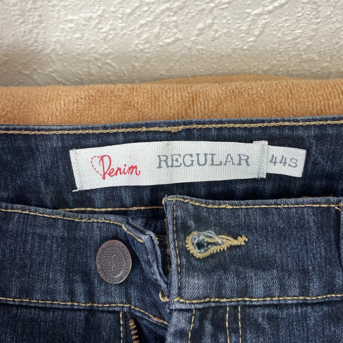 Mörkblå jeans i regular fit - 90