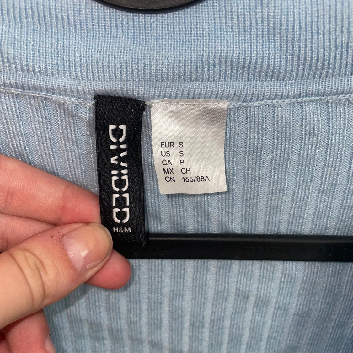 Ljusblå croppad tröja💕 - 90