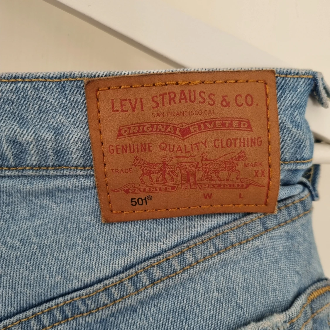 Blå jeansshorts från Levi's - 91