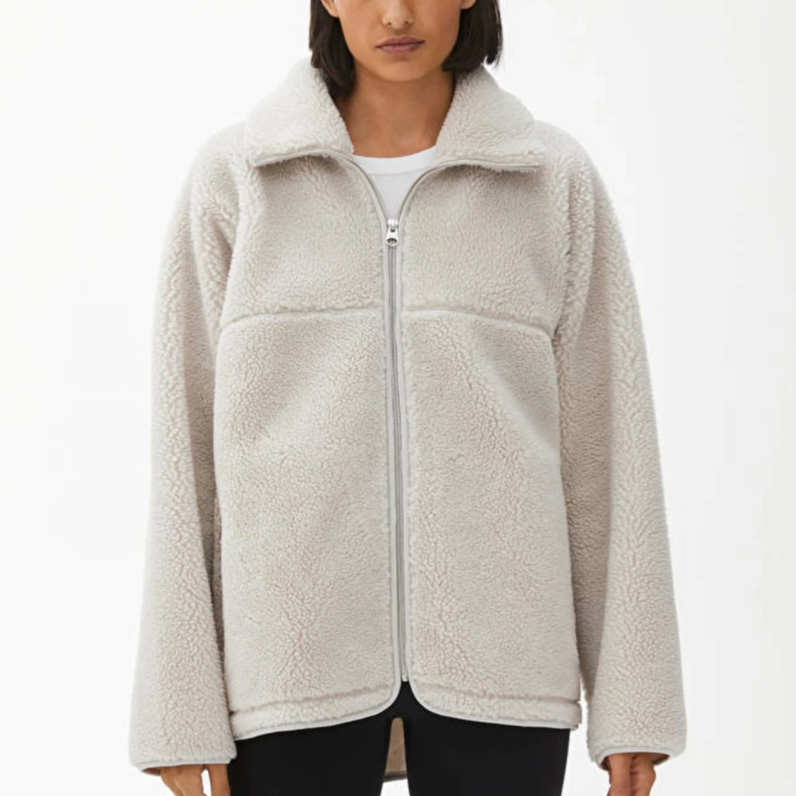 Beige teddyjacka från Arket - 91