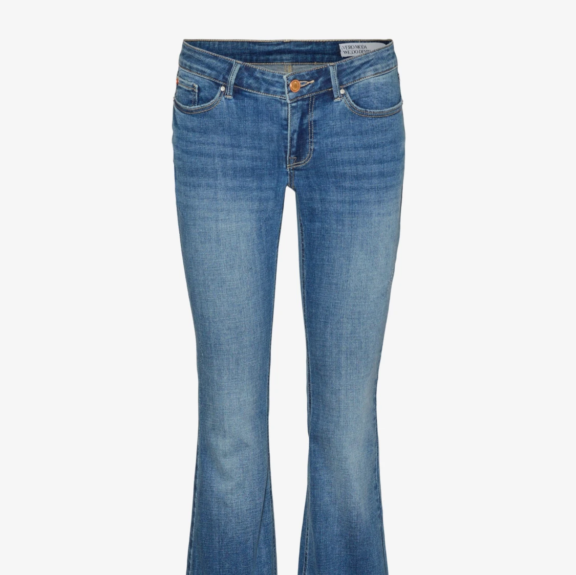 Blå bootcut jeans