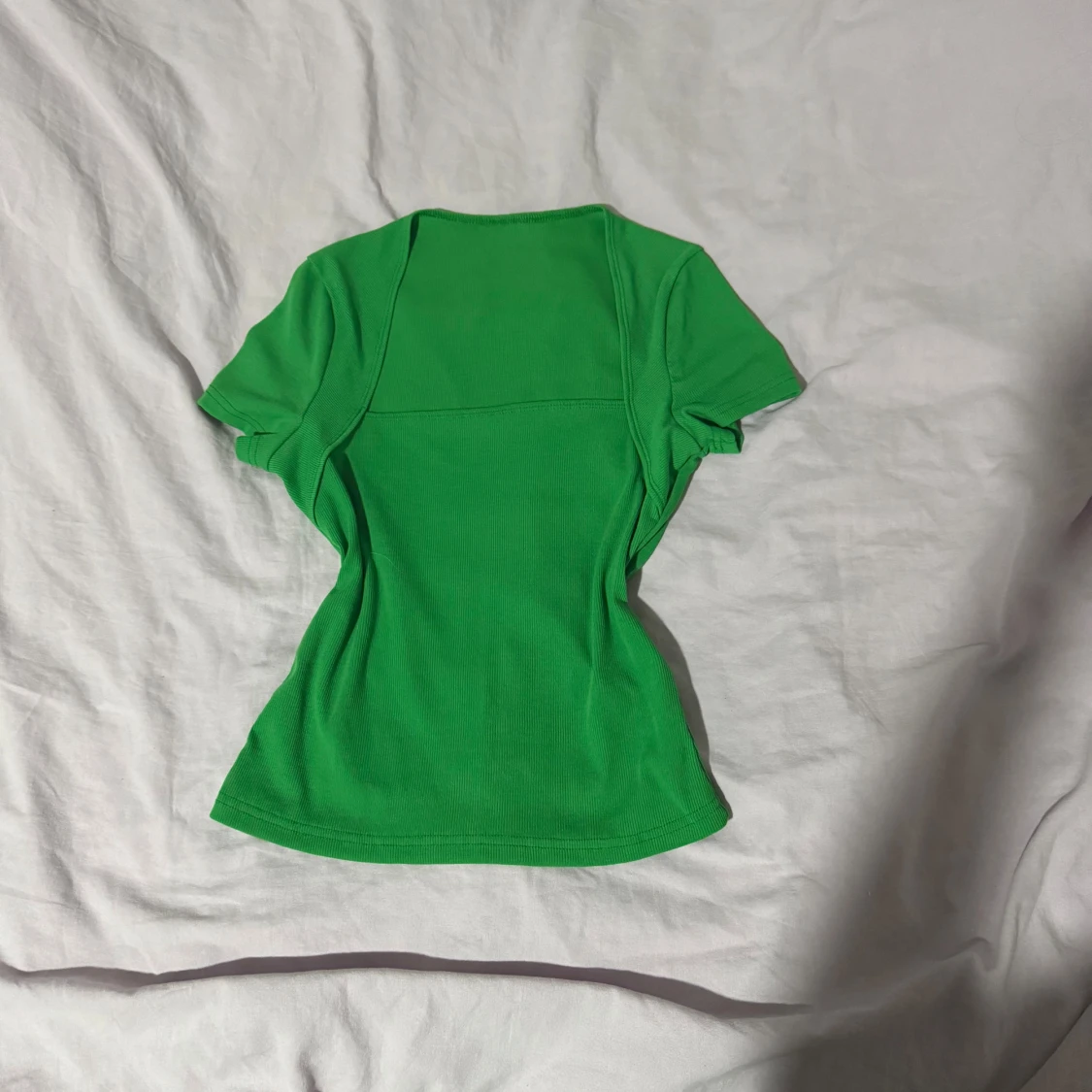 Grön ribbad topp - 1