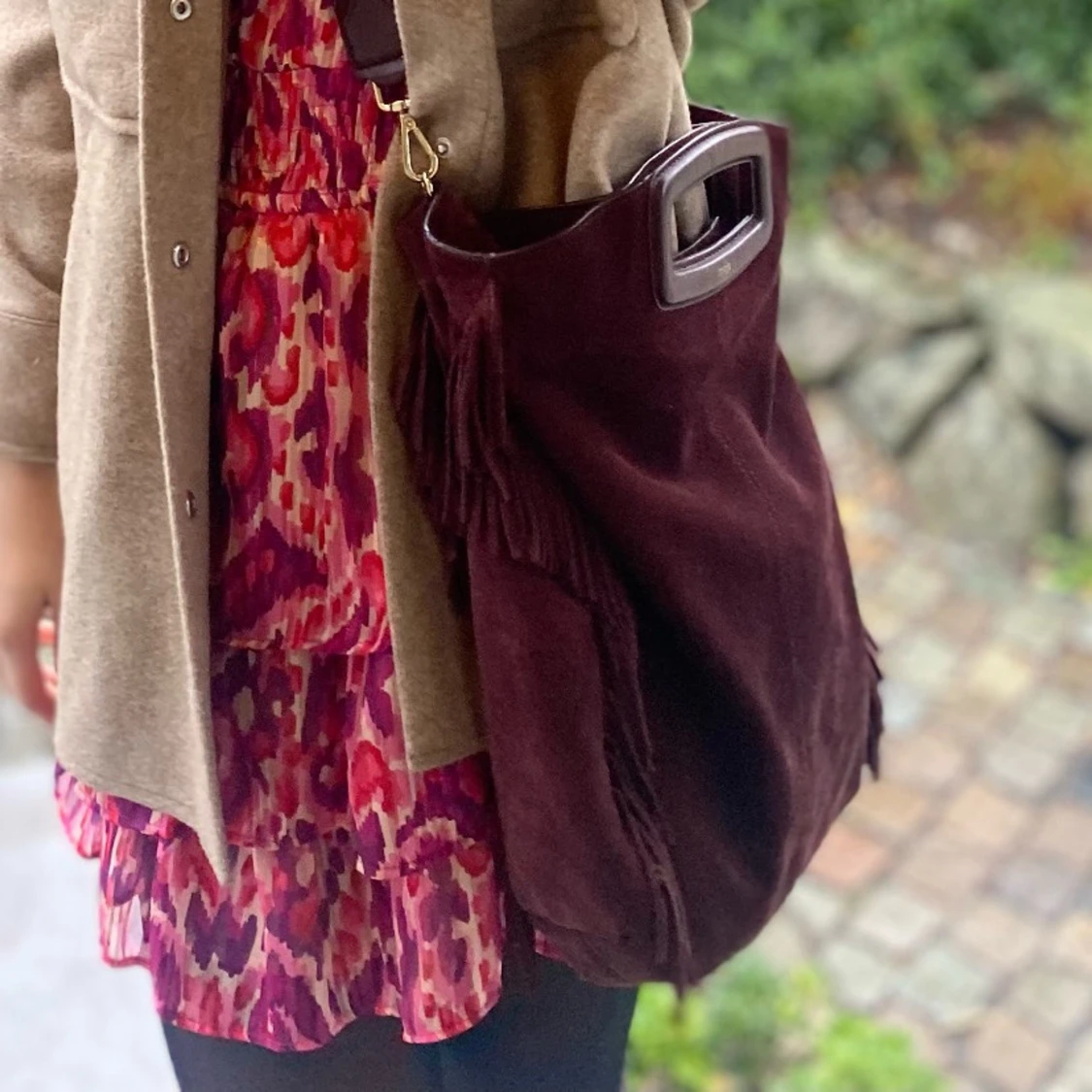 Vinröd majeväska - 1