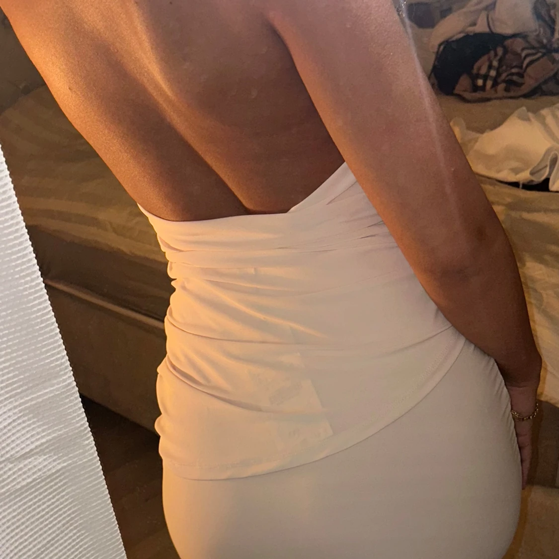 Vit zara klänning  - 90