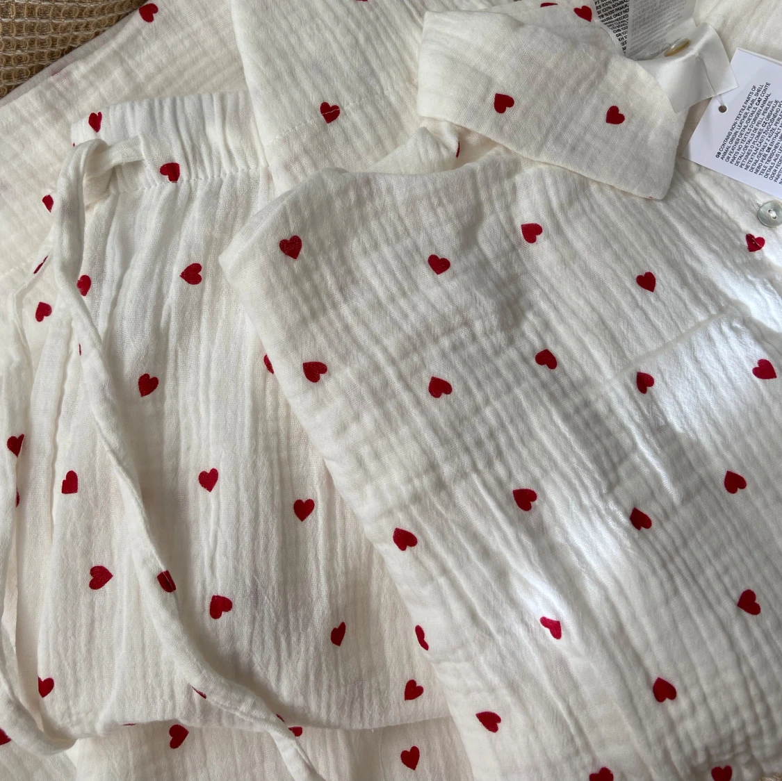 Pyjamas i 2 delar med hjärtan ❤️ - 92