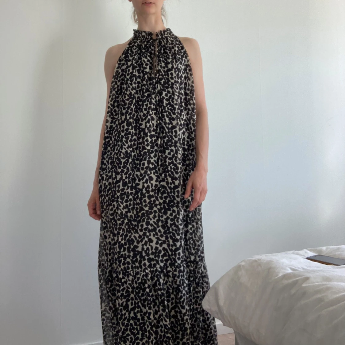 Långklänning leopardtryck - 91