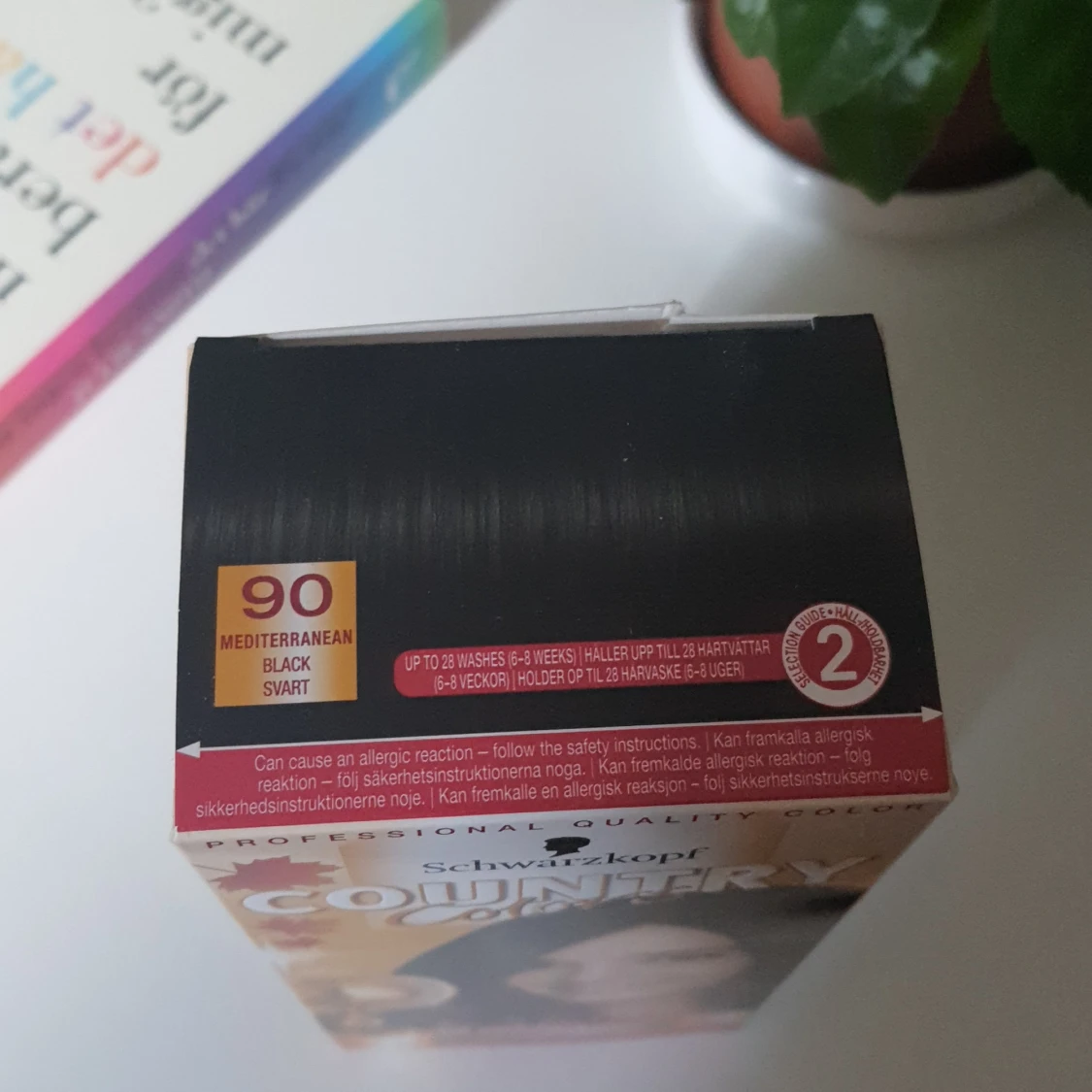 Hårtoning, svart, 90 - 90