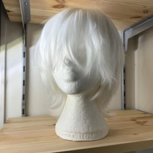 Nyskick Vit Kort Peruk, Arda Wigs Hansel CLASSIC. Cosplay - Oanvänd/Nyskick Vit Kort Peruk från Arda Wigs. Peruken heter Hansel CLASSIC i färg White. Heat-resistant. Peruken är tjock och i bra kvalité.