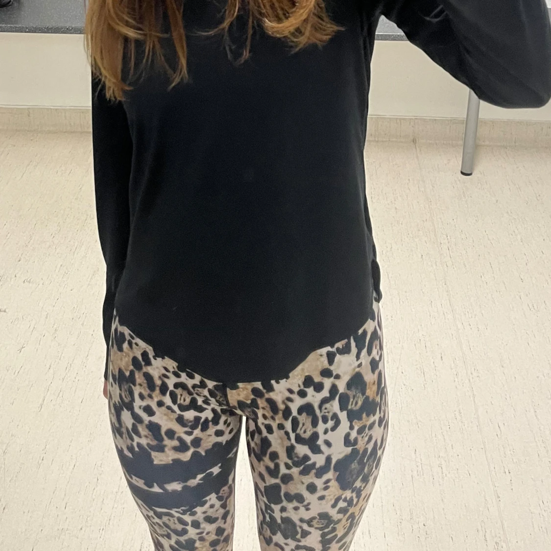 Leopardmönstrade leggings - 90