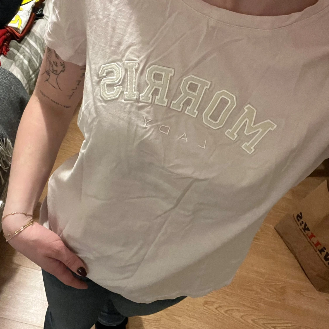 Vit t-shirt från Morris - 90