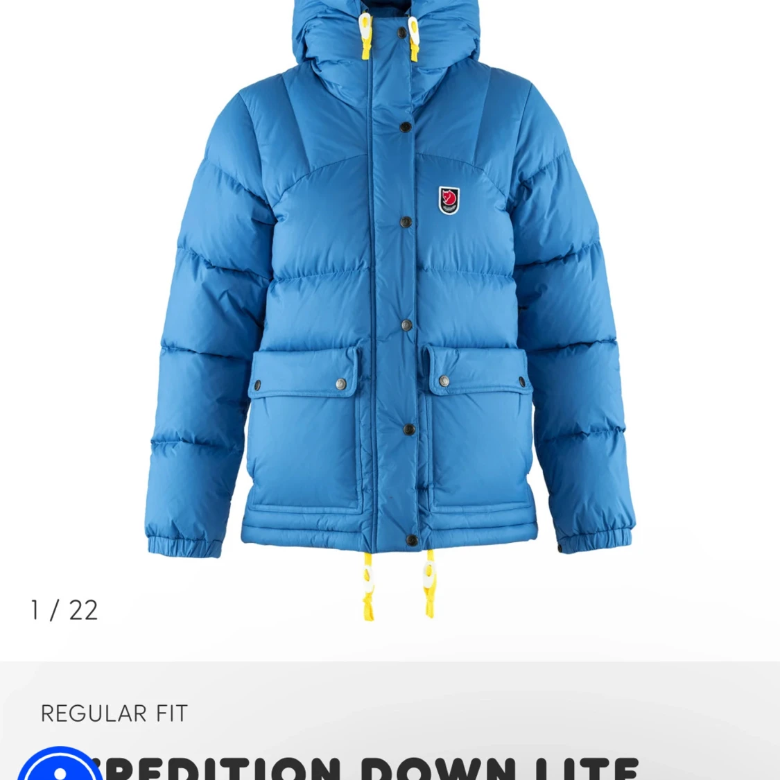 Blå dunjacka från Fjällräven