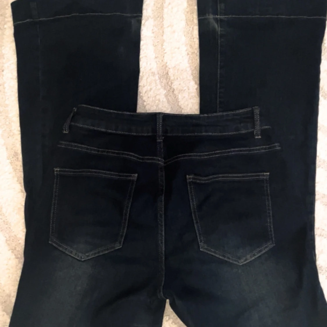 Svarta bootcut jeans - 91