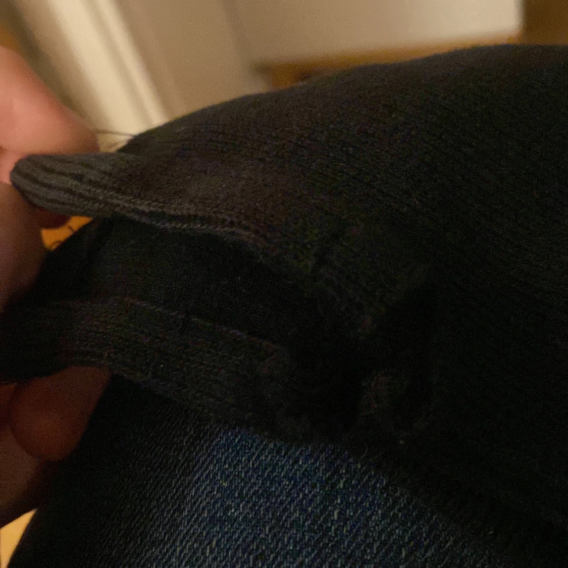 Ralph lauren halfzip svart  - 91