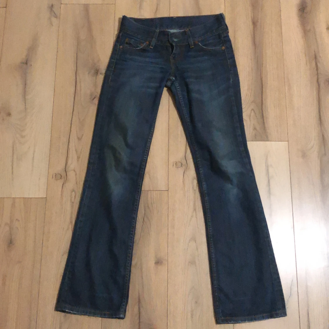 Blå bootcut jeans - 91