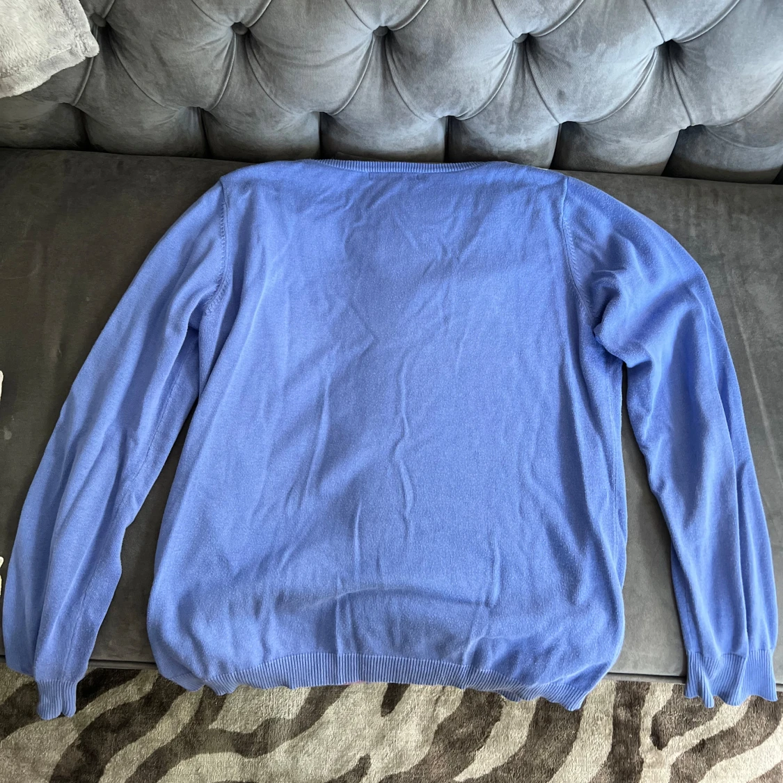 V-ringad stickad tröja - 90