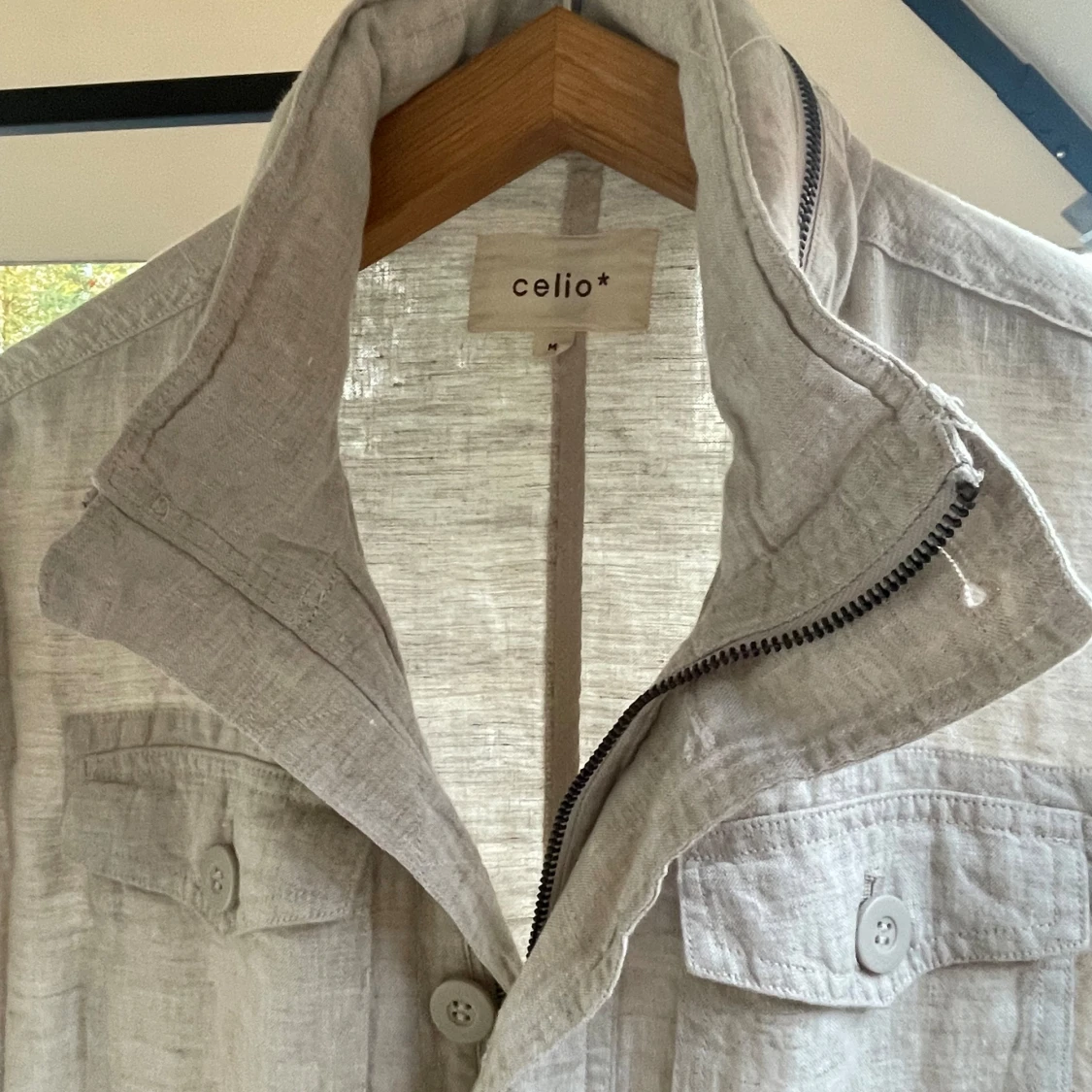 Field jacka 100% linne - 90