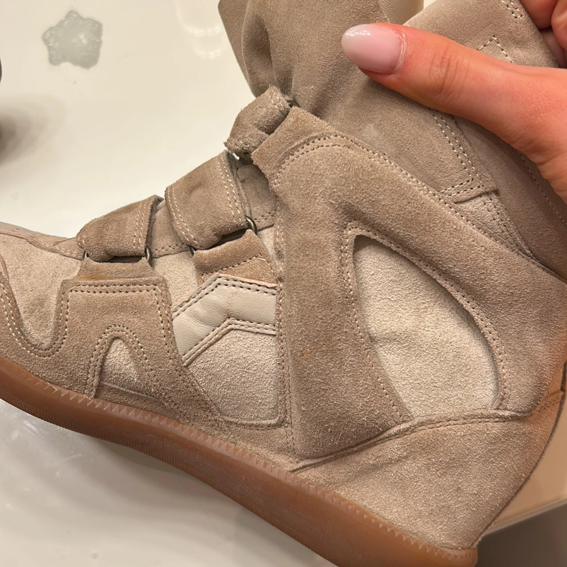 Beige sneakers från Isabel Marant - 2