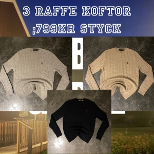 Ralph Lauren Stickade Tröjor -  MÖRKBLÅ SÅLD🔵🚨 Säljer 3 stycken klassiska stickade tröjor från Ralph Lauren. Finns i beige, mörkblå och grå. 💰699kr styck, eller 1049kr för två 💰Tröjorna har en broderad logotyp på bröstet och långa ärmar. Perfekt för en stilren look. Använda ca 2 gånger var. Han på bilden är 175cm lång.🚨INGA RETURER🚨 Postens slarv, inte mitt.
