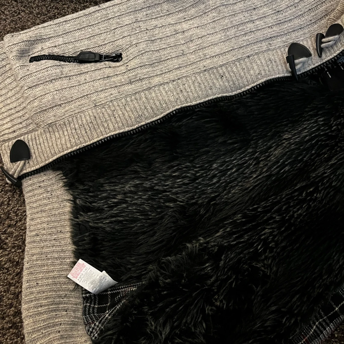 Stickad päls cardigan  - 2