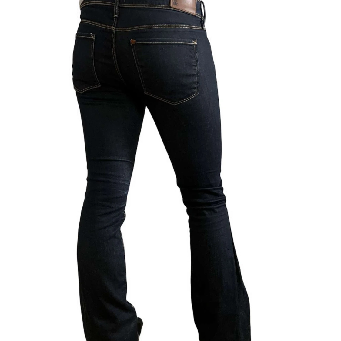 Mörkblå bootcut jeans - 1