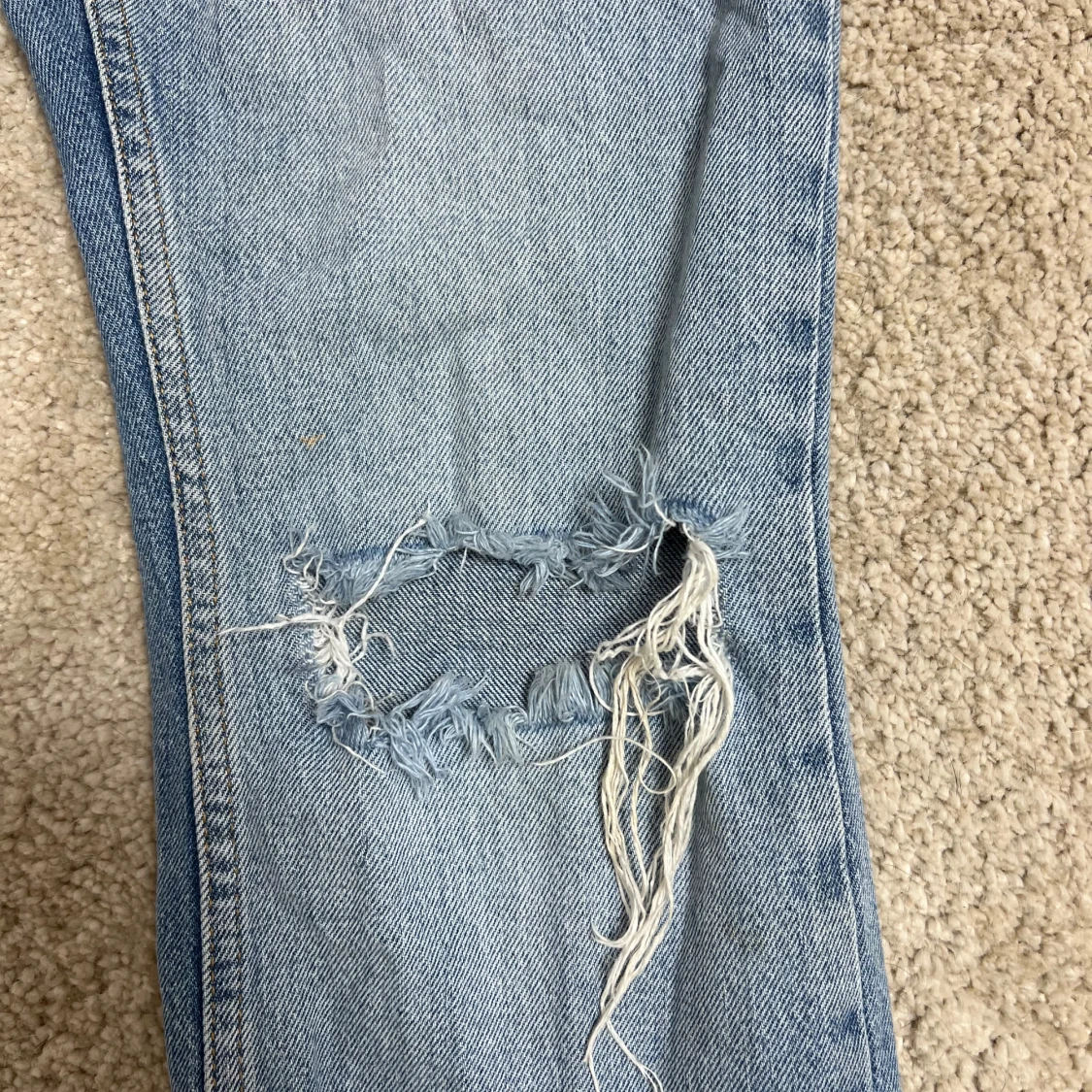 Blå bootcut jeans - 1