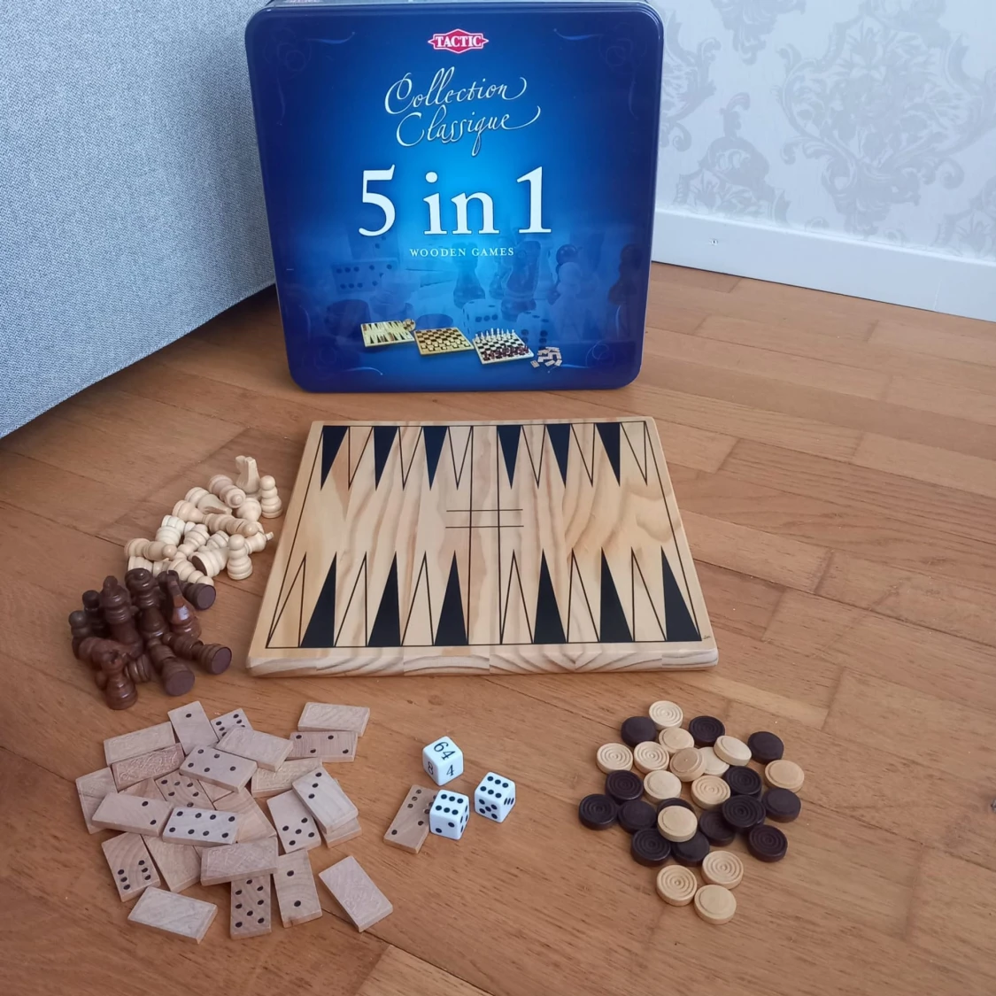 Schack spel, Backgammon 5 in 1 - 90