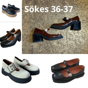 Söker Ganni skor!  - Alla dessa modeller och alla färger intressanta! Stlk 36 el 37.