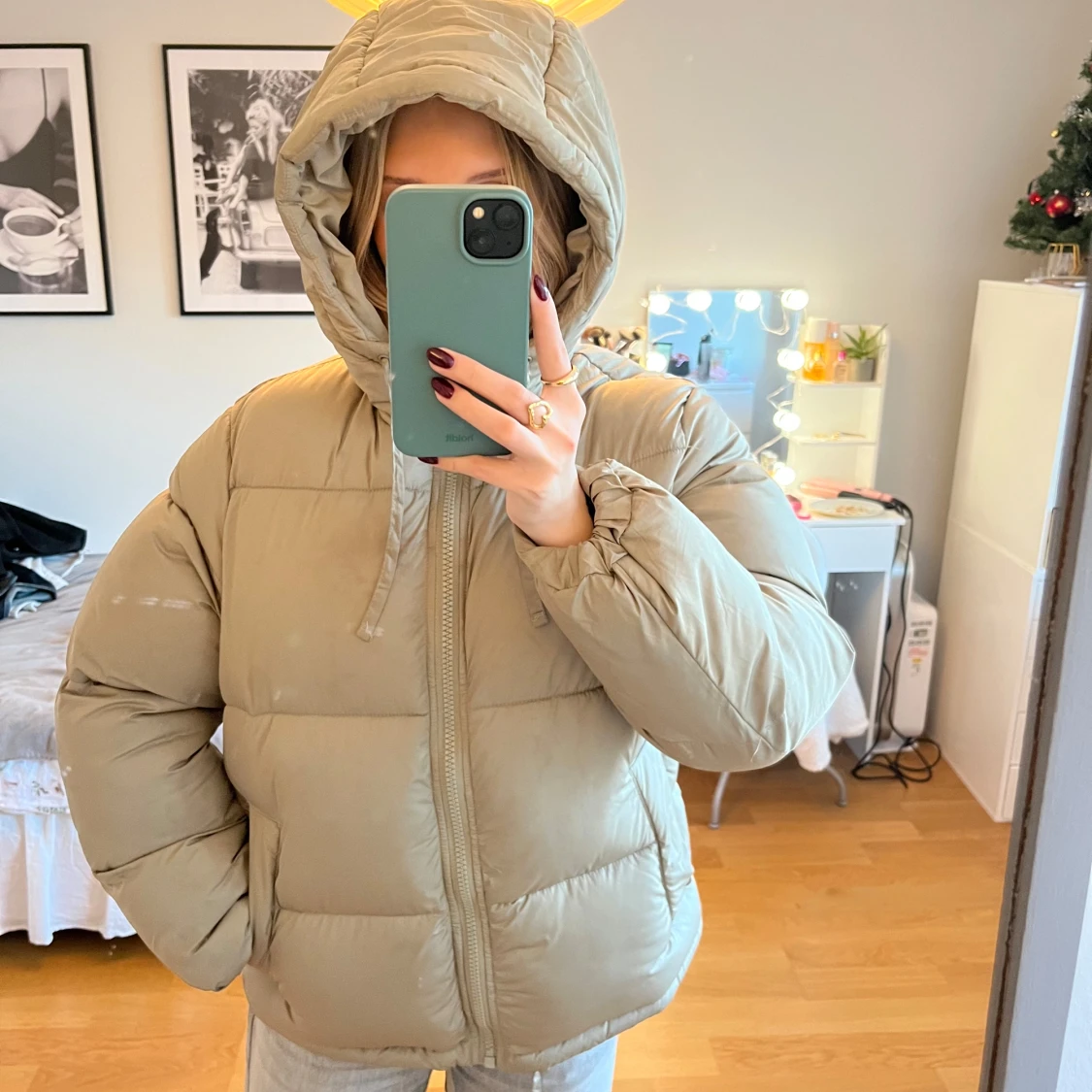 Grön pufferjacka från H&M