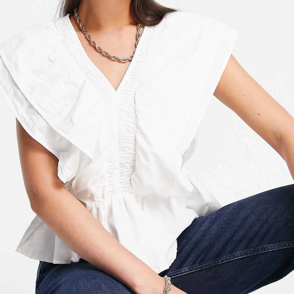 Vit blus från Vero Moda