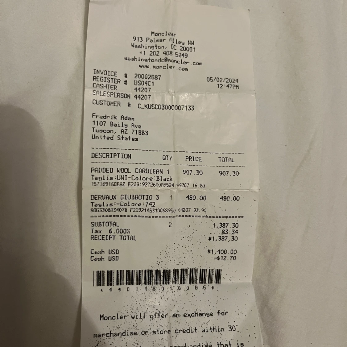 Moncler Cardigan äkta  - 93