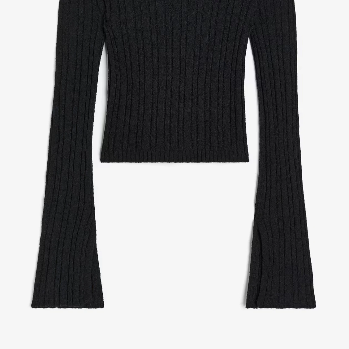 Ribbstickad tröja  - 90