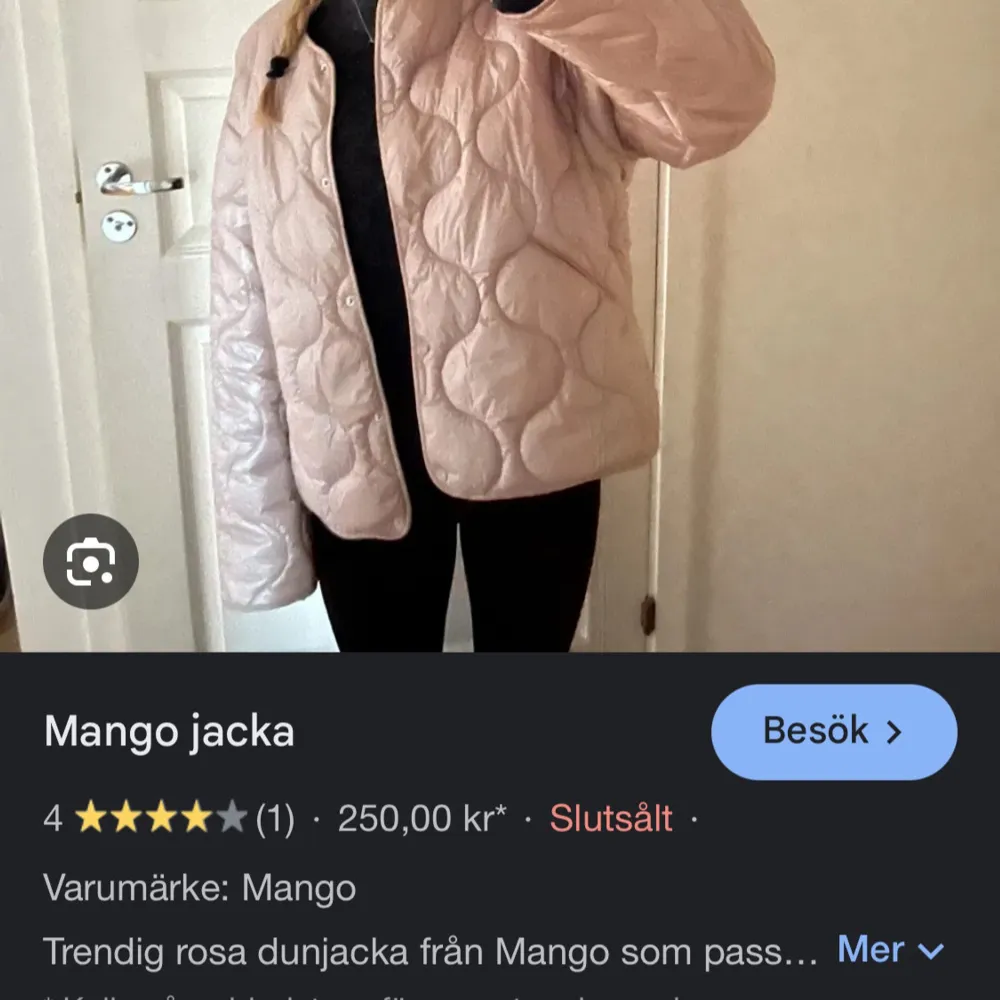 Söker denna jackan ifrån mango i stl xs - m skriv om du kan tänka dig sälja och vad du vill ha för den ❤️. Jackor.