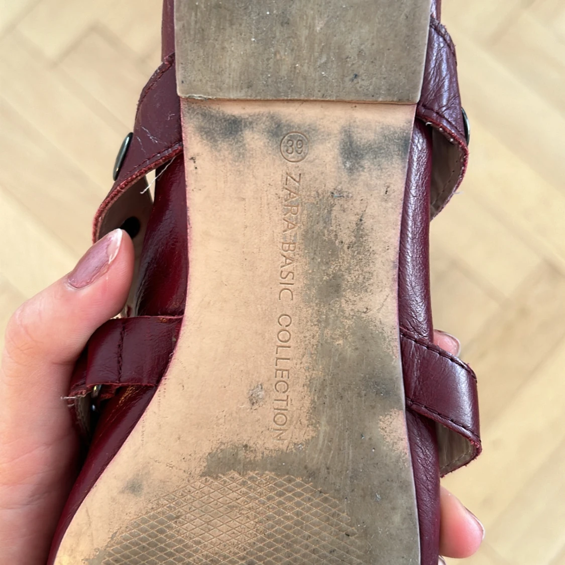 Röda coola ballerinaskor - 90