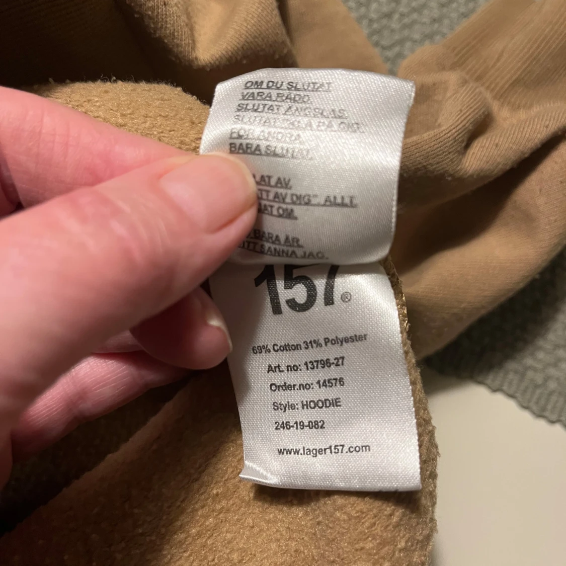 Beige hoodie från 157 - 4