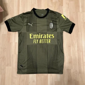 Grön AC Milan fotbollströja från Puma - Snygg grön AC Milan fotbollströja, skick 9.5/10, inget tryck på ryggen!, kom dm för fler frågor❤️