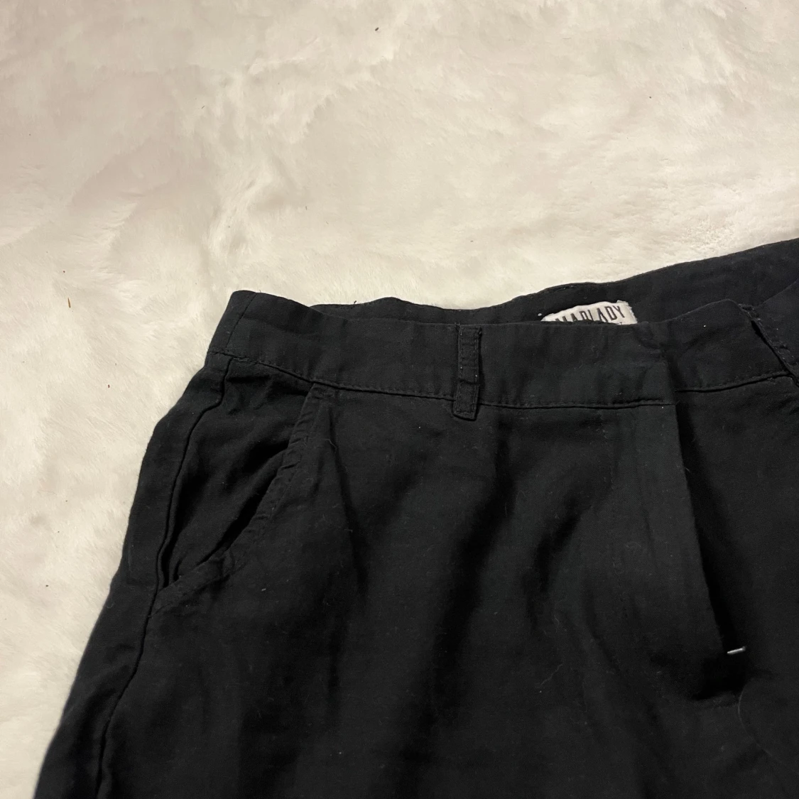 Svarta Linnebyxor - 92