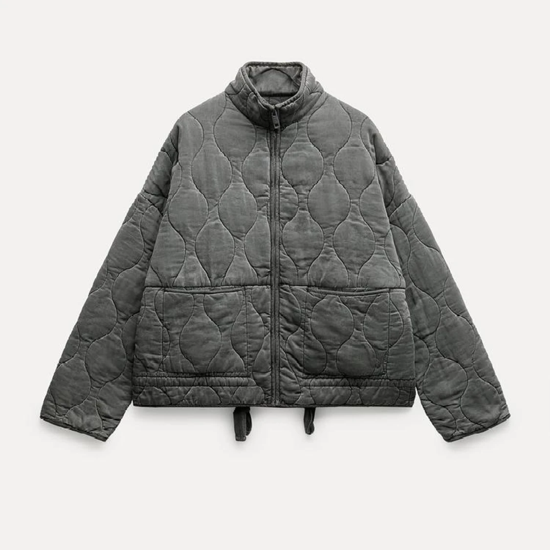 grå jacka från zara