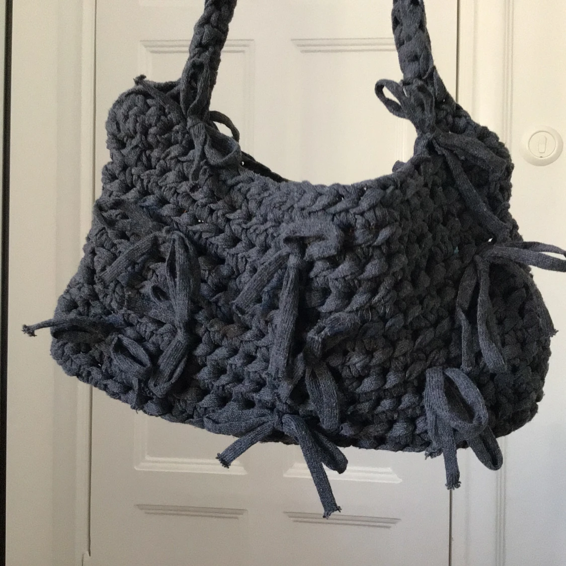 virkad handväska x2 - 93