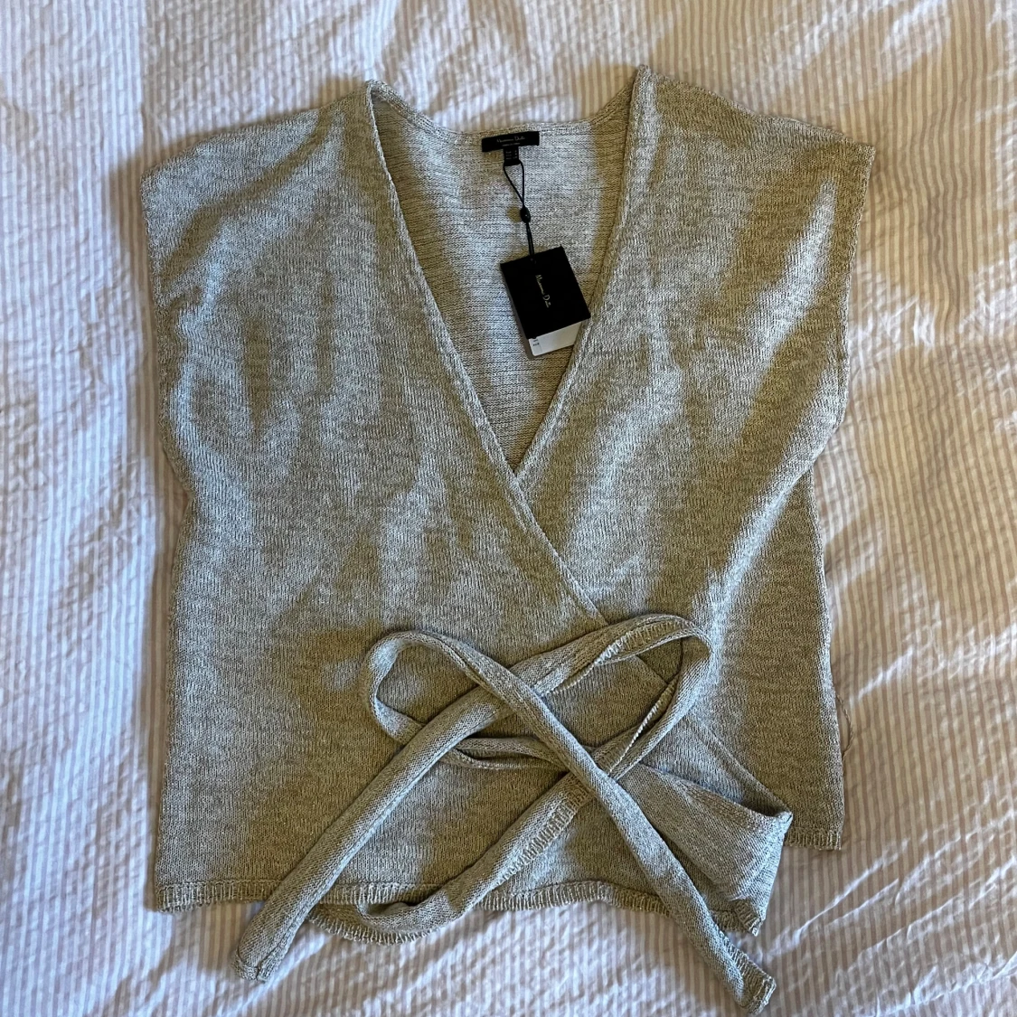 Glittrig stickad topp - 3