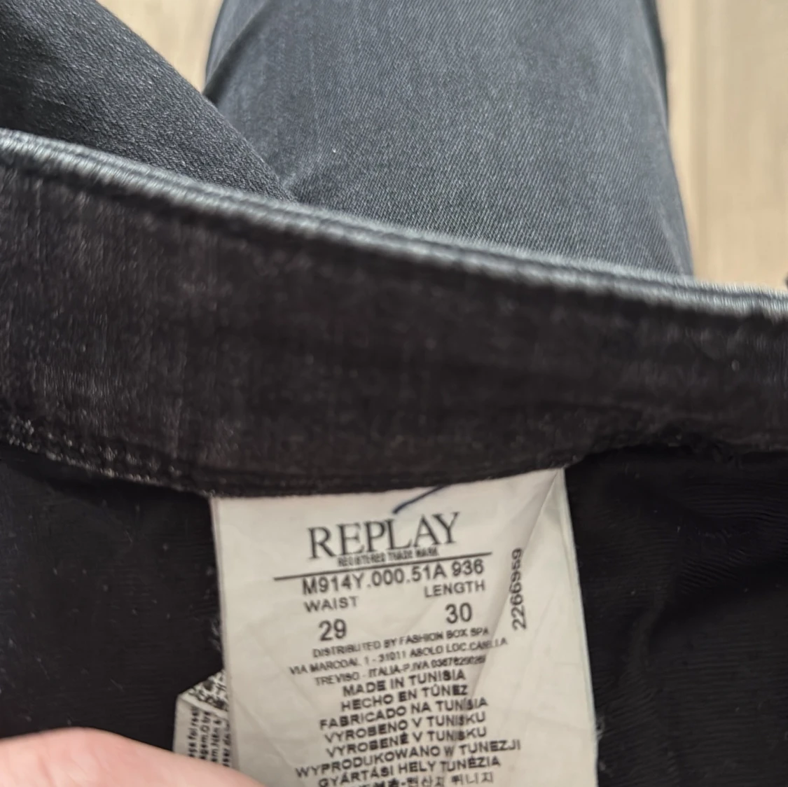 Svarta jeansbyxor från Replay - 3