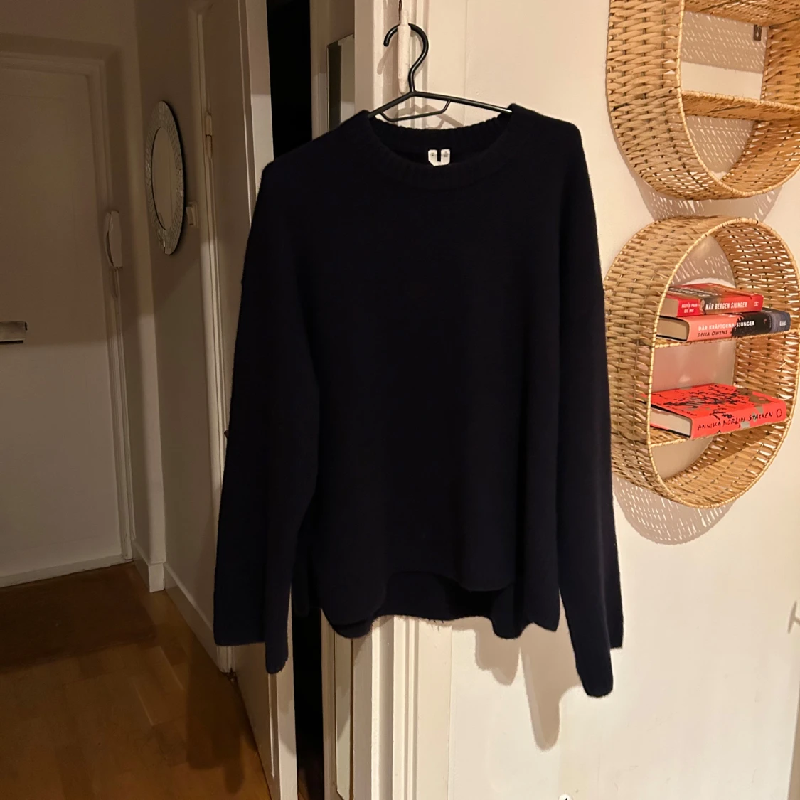 Mörkblå Kashmir tröja  - 90