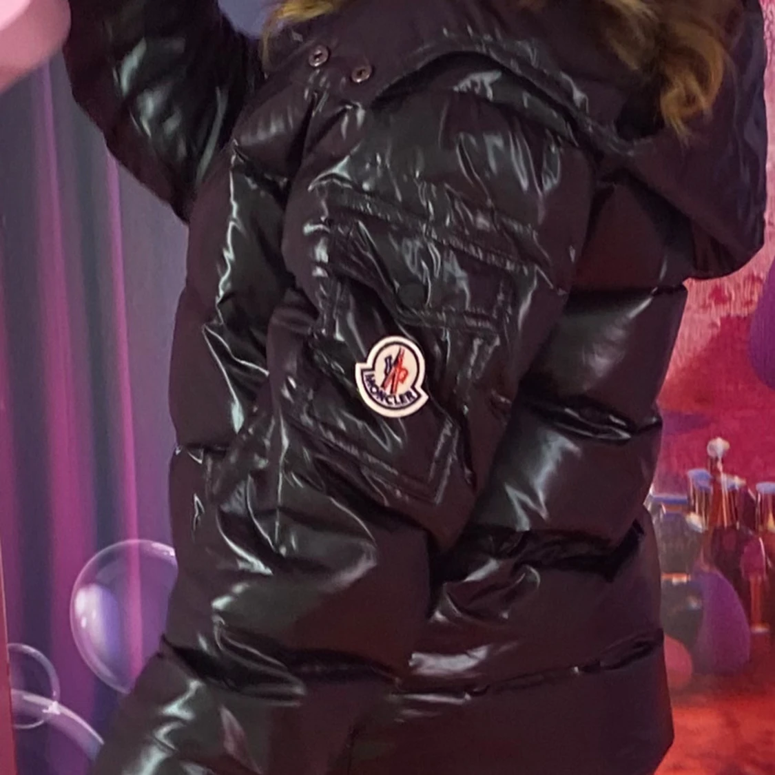 Svart pufferjacka från Moncler (Maya)