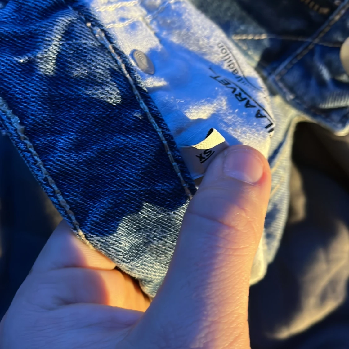 Blå jeansshorts från 157 - 91