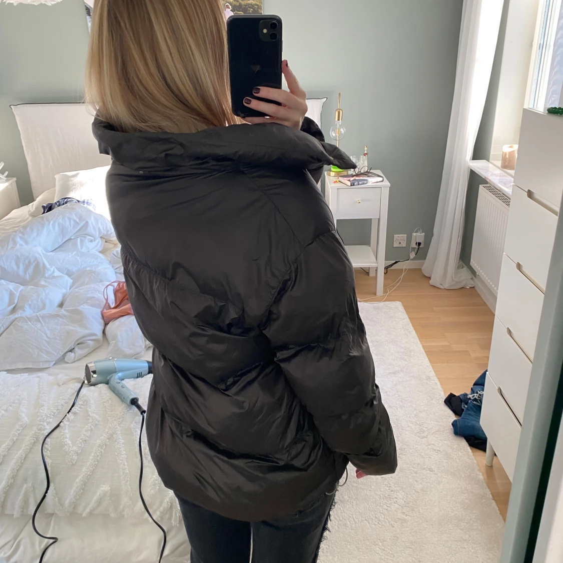 Brun pufferjacka - 90