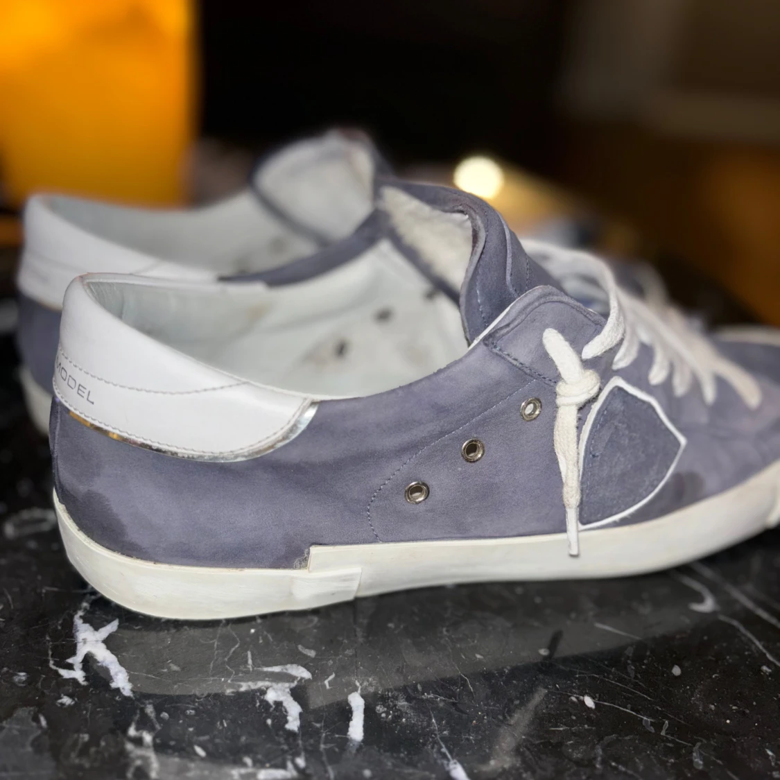 Philippe Model sneakers i blå mocka - 91