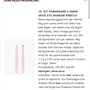 Eye shadow pencil  - Säljer helt nya, OANVÄNDA! kommer inte använda dom så säljer till någon annan 