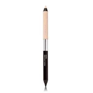 CAIA HOLIDAY GLAM DUO EYEPENCIL - vattenfast, dubbelsidig ögonpenna. I ena anden har du en mjuk svart eyeliner och i den andra en ljus liner. produktvärde: 225kr. helt oöppnad. limited edition och den röda silkespåse ingår. full size