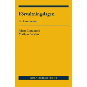 Förvaltningslagen anger hur myndigheter i stat och kommun ska behandla sina ärenden och sköta kontakterna med allmänheten. Lagen har genom åren fått allt större betydelse i det löpande arbetet i myndigheternas verksamhet och dess främsta syftet är att garantera rättssäkerheten för enskilda i förfarandet hos förvaltningsmyndigheterna.Detta är den första upplagan som kommenterar den nuvarande förvaltningslagen (2017:900), som trädde i kraft den 1 juli 2018. Boken ger en djupgående kommentar till lagen och har utförliga hänvisningar till praxis och litteratur i ämnet. Bestämmelserna har i stor utsträckning motsvarigheter i tidigare förvaltningslagar, men det finns också skillnader. Genom den nuvarande lagen regleras till exempel förfarandet hos förvaltningsmyndigheterna mer heltäckande än tidigare. Bland annat slås vissa allmänna förvaltningsrättsliga principer, som har utvecklats i praxis, nu fast i uttryckliga bestämmelser. Det gäller bland annat principerna om legalitet, objektivitet och proportionalitet, liksom principen om myndigheternas utredningsansvar. En annan väsentlig skillnad är det rättsmedel mot långsam handläggning som lagen innehåller.Denna kommentar vänder sig i första hand till alla som tillämpar förvaltningslagen i sitt yrke, men den vara till nytta även för studerande och andra som kommer i kontakt med lagen. I denna upplaga har ny lagstiftning, praxis och litteratur fram till juni 2020 beaktats.    Format Häftad   Omfång 370 sidor   Språk Svenska   Förlag Norstedts Juridik AB   Utgivningsdatum 2020-08-19   Medverkande Johan Lundmark   ISBN 9789139114420  